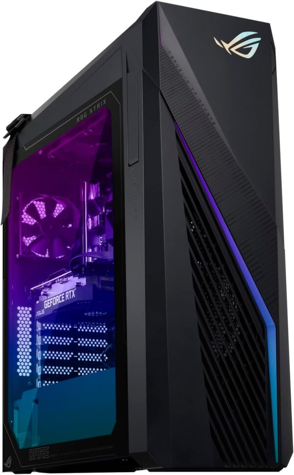 ASUS ROG G16CH (2024) Gaming Desktop PC, Intel® Core™ i7-14700F, NVIDIA® GeForce RTX™ 4060Ti Dual, 1TB PCIe® Gen4 SSD, 32GB DDR5 RAM, Windows 11, G16CHR-AS766Ti