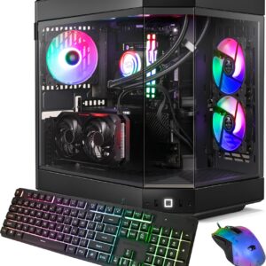 iBUYPOWER Y60 Black Gaming PC Computer Desktop Y60BA9N47TS03 (AMD Ryzen 9 7900X, NVIDIA GeForce RTX 4070 Ti Super 16GB, 32GB DDR5 RGB 5200MHz (16x2), 2TB NVMe, WiFi Ready, Windows 11 Home Advanced)