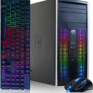 HP RGB Gaming Desktop PC, Intel Quad I7 up to 3.8Ghz,GeForce GTX 1660 Super 6G GDDR6, 16G, 1TB SSD, WiFi, BT 5.0, RGB Keyboard & Mouse, W10P64